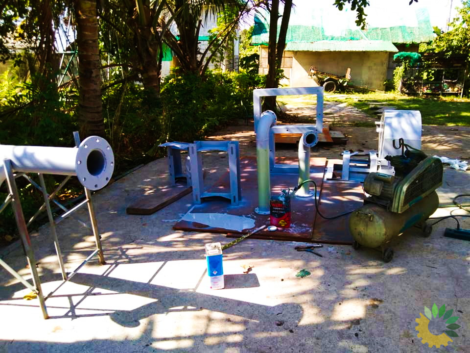 Fabricating metal casing for the Pelton turbine for the Micro-Hydro Power system in Abra